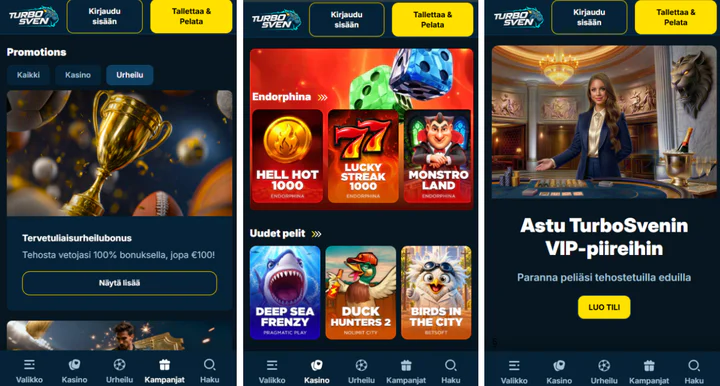 turbosven casino mobiiliversio